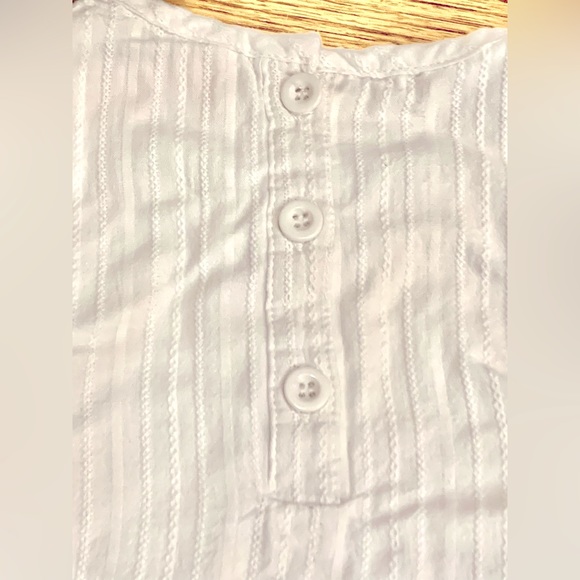 Frances Rose white one-piece Bubble Romper Bows Eyelet Toddler Girl’s 2T Easter - Picture 5 of 9